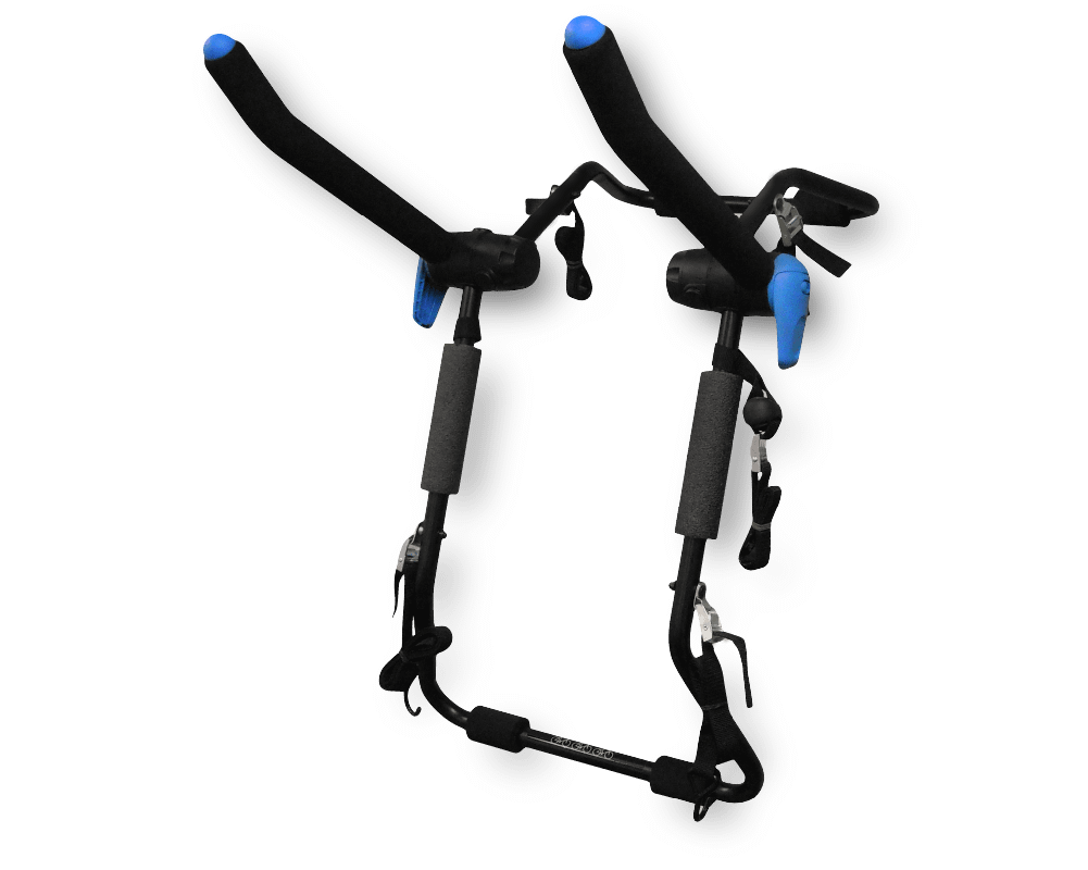 Bootmount 3 pro straps to the boot to carry 3x bikes